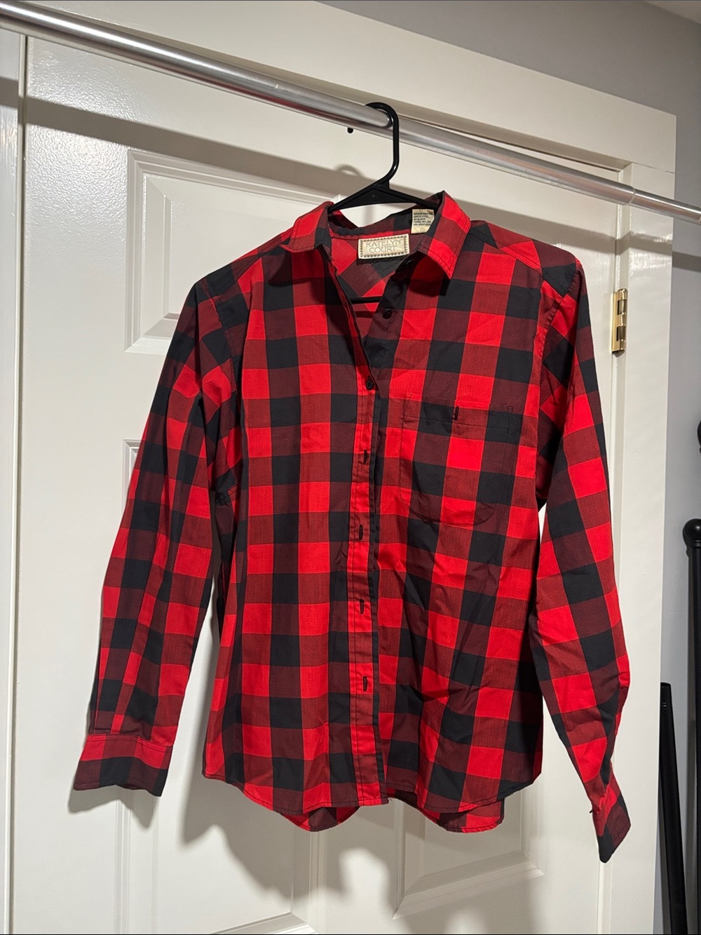 Women’s Vintage Red & Black Buffalo Check Shirt